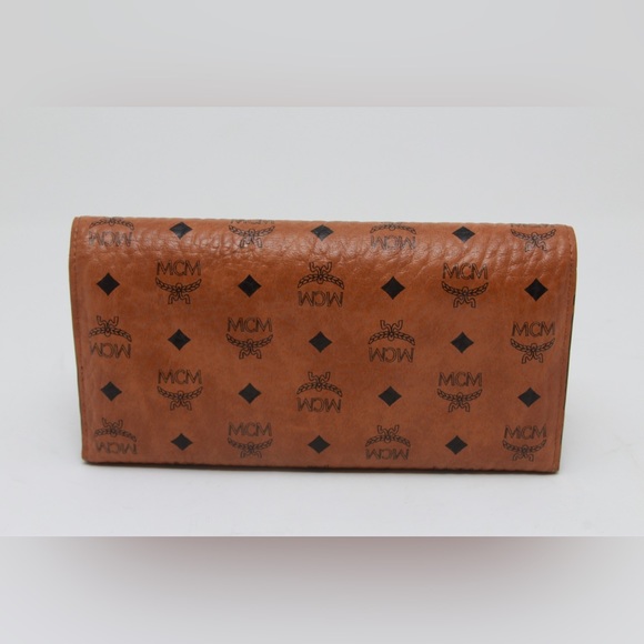 MCM signature logo-print coated canvas tri-fold wallet. - Picture 5 of 14